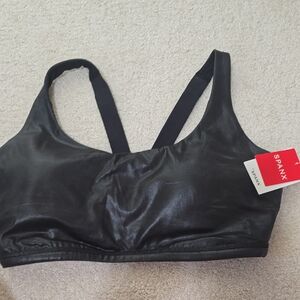 SPANX Shiny Black Bralette